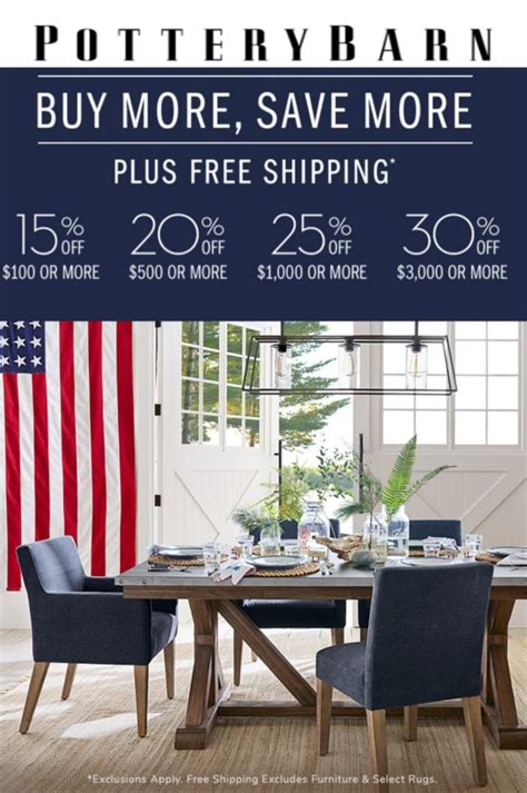 pottery barn friends and family 2023|pottery barn memorial day sales.